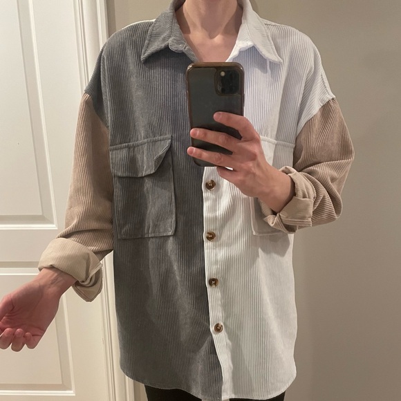 Corduroy Oversized Button Down - Picture 4 of 6